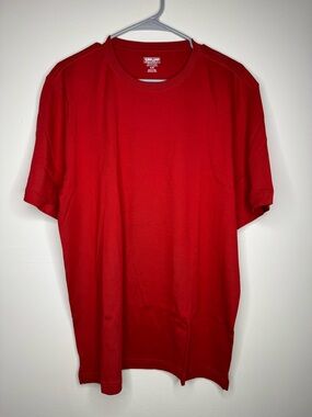 Kirkland Signature Men's XL Bright Red Short-Sleeve Crew Tee